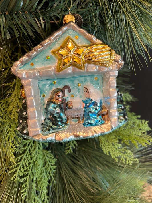 ChristmasJules Blue Nativity