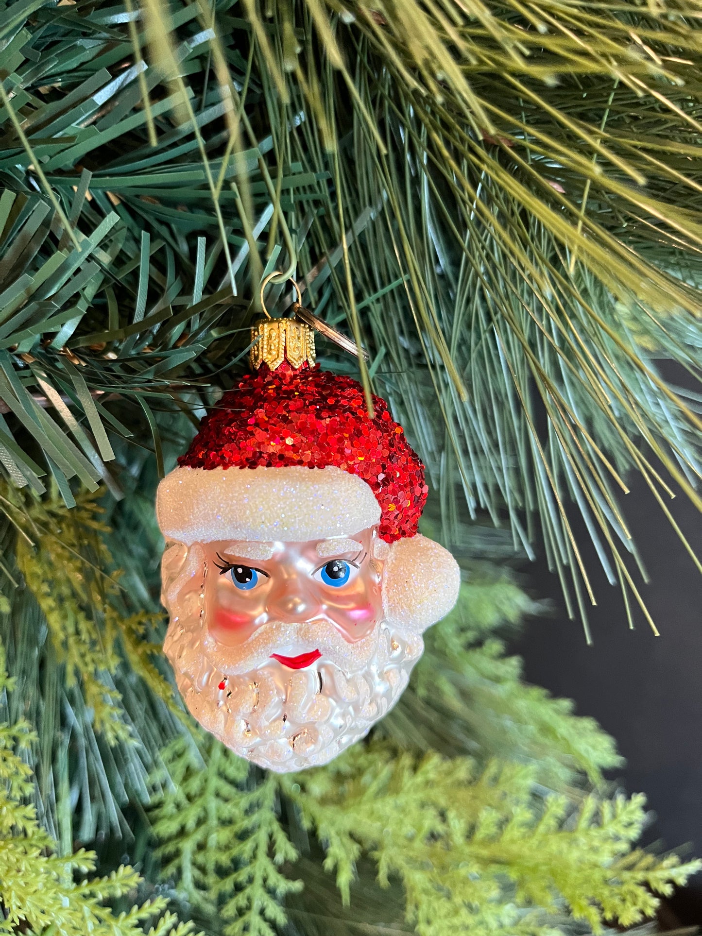 ChristmasJules Santa with Glitter Hat Nugget