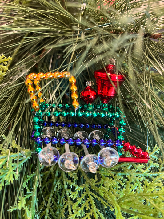 ChristmasJules Beaded Train - Multi-color