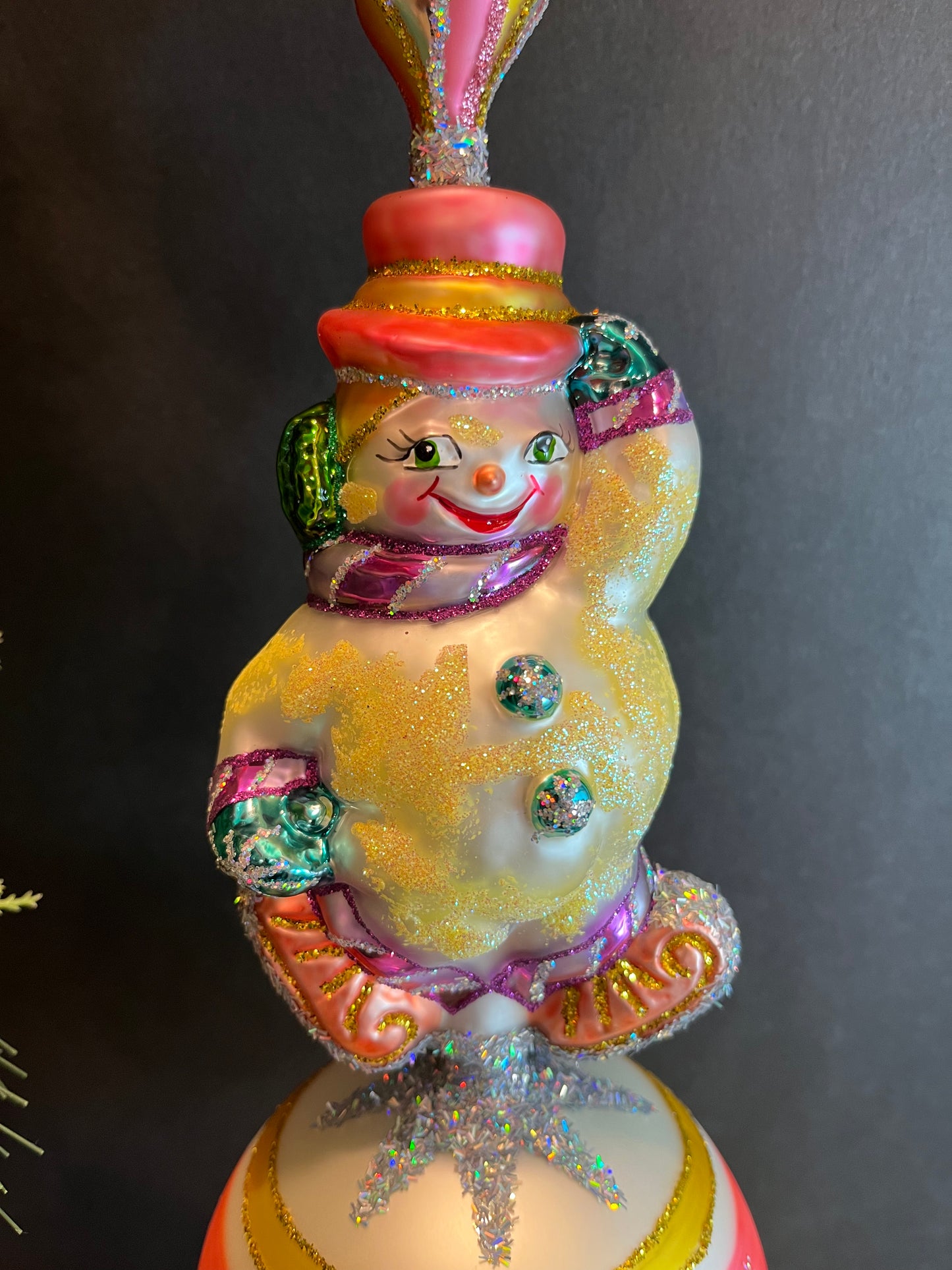 17" Snowman Tree Topper ChristmasJules