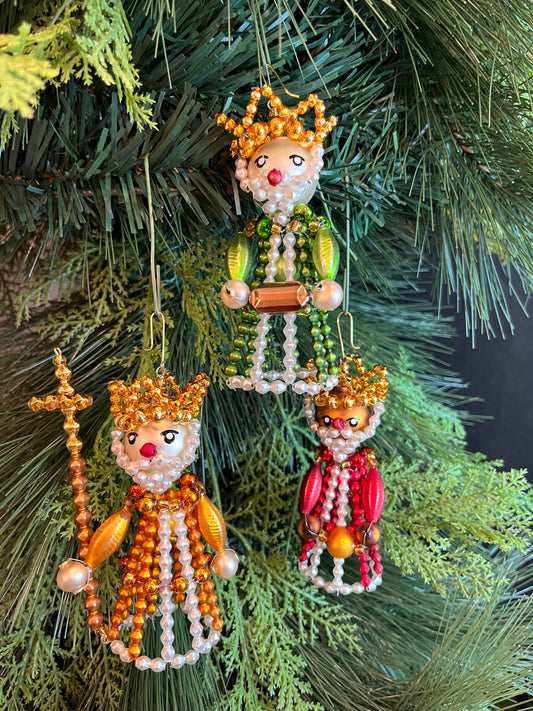 Beaded Wise Men Set of 3 ChristmasJules